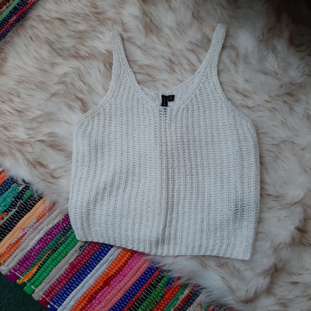 White Knit Tank